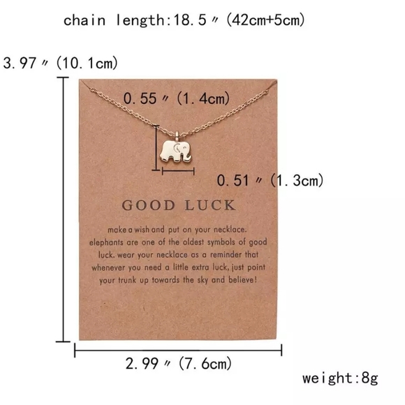 GOOD LUCK ELEPHANT NECKLACE - Picture 4 of 4